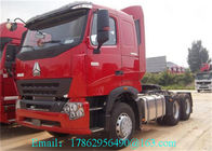 Κόκκινες αυτόματες μονάδες 420HP τρακτέρ φορτηγών ρυμουλκών τρακτέρ μετάδοσης/6x4