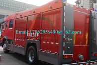 Ειδικής χρήσης μηχανή οχημάτων διάσωσης 4x2 6-10 Cbm 375HP πυρκαγιάς φορτηγών SINOTRUCK HOWO