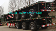 Τρία Alxes 40ft βαρέων καθηκόντων ημι επίπεδης βάσης φορτηγό ρυμουλκών με 28 τόνους προσγειωμένος εργαλείων