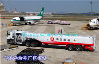 Ειδικής χρήσης δύναμη μηχανών φορτηγών 380hp Refueler αεροσκαφών φορτηγών Howo 46000L 35000L: