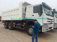 Άσπρη χρώματος HOWO 371/336/290/266HP 6x4 10 πολυασχόλων μεταλλείας εκφορτωτών/Tipper απορρίψεων τεχνολογία της VOLVO φορτηγών για το Λάος το Μιανμάρ