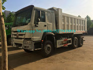 Άσπρη χρώματος HOWO 371/336/290/266HP 6x4 10 πολυασχόλων μεταλλείας εκφορτωτών/Tipper απορρίψεων τεχνολογία της VOLVO φορτηγών για το Λάος το Μιανμάρ