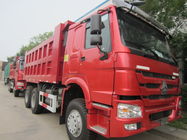 Φορτηγό απορρίψεων πολυασχόλων κόκκινου χρώματος HOWO 371/336/290/266HP 6x4 10/φορτηγό εκφορτωτών/Tipper