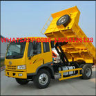 βαρέων καθηκόντων ικανότητα σώματος φορτηγών απορρίψεων 4090MM Wheelbase FAW J5K 4X2 180HP 9M3