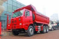 Tipper φορτηγών απορρίψεων Sinotruk Howo κόκκινου χρώματος φορτηγών τόνοι 6*4/30 εκφορτωτών μεταλλείας