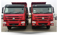 Κόκκινο χρώμα ιπποδύναμης 251-350hp φορτηγών απορρίψεων ροδών Sinotruk βαρέων καθηκόντων 6
