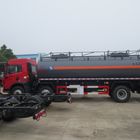 Κόκκινη χειρωνακτική μετάδοση τύπων καυσίμων diesel φορτηγών βυτιοφόρων υδροχλωρικού οξέος FAW 15000L 8×4