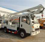 Εναέριο φορτηγό κάδων ανελκυστήρων βραχιόνων πλατφορμών εργασίας ύψους μέτρων 8-24 HOWO 8 diesel τόνοι τύπων καυσίμων