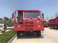 Βαρύ φορτηγό απορρίψεων μεταλλείας κόκκινου χρώματος 6*4/χειρωνακτικός τύπος μετάδοσης 30 Tipper τόνοι φορτηγών
