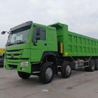 Πράσινα Tipper απορρίψεων ροδών χρώματος ZZ3317N3867 12 φορτηγά με την οδήγηση ZF8198