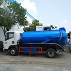 φορτηγό αναρρόφησης λυμάτων ³ 266HP 6m για το βρώμικο τύπο μετάδοσης 2 νερού ευρο- χειρωνακτικό