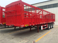 Q345 3 άξονες 60 τόνος υψηλό ημι ρυμουλκό φορτηγών φρακτών τοίχων