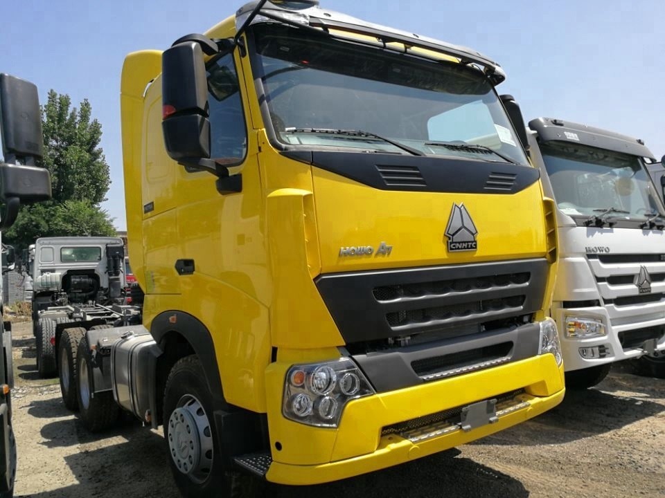 8800kg επικεφαλής ρυμουλκό τρακτέρ βάρους συγκρατήσεων, κίτρινο ρυμουλκό LHD βαριών φορτηγών/RHD