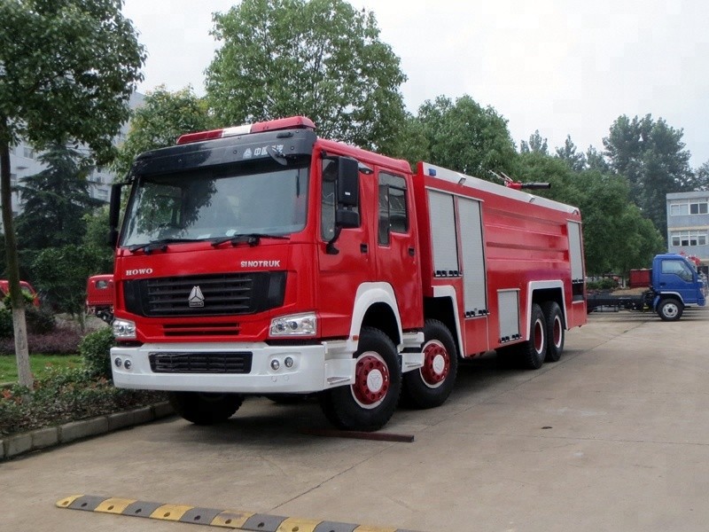 24 φορτηγό πυροσβεστών αφρού νερού τόνου 8x4, βαριά μηχανή σειράς πυροσβεστικών οχημάτων D10 διάσωσης