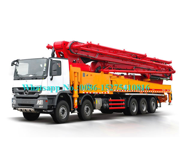 Συγκεκριμένος εξοπλισμός αντλιών 56m τηλεχειρισμού τοποθετημένο φορτηγό πρότυπο 56X-6RZ