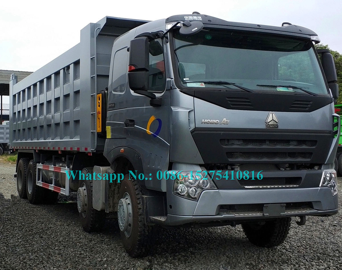 SINOTRUCK HOWO A7 371hp 8x4 12 βαρέων καθηκόντων φορτηγό εκφορτωτών απορρίψεων μεταλλείας πολυασχόλων για τη μεταφορά των ορυχείων πετρών άμμου