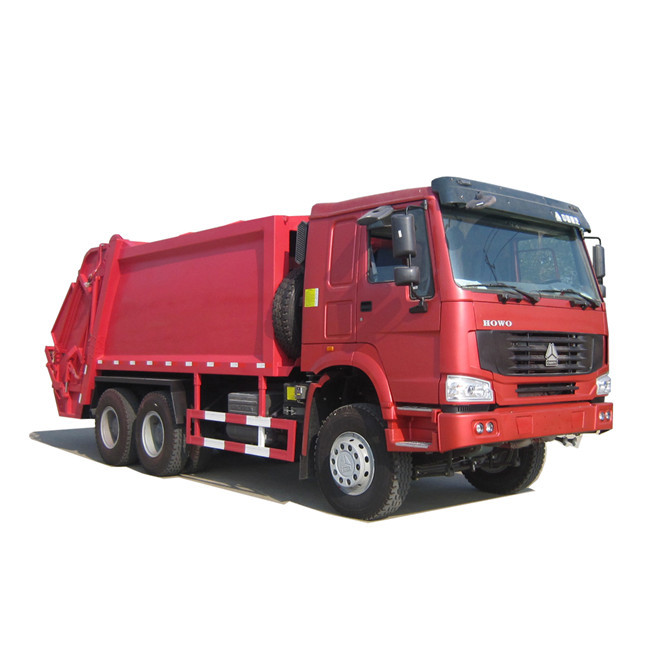Φορτηγό απορριμάτων συμπιεστών Howo 6x4 18CBM Sinotruk/ανελκυστήρας εμπορευματοκιβωτίων απορριμάτων