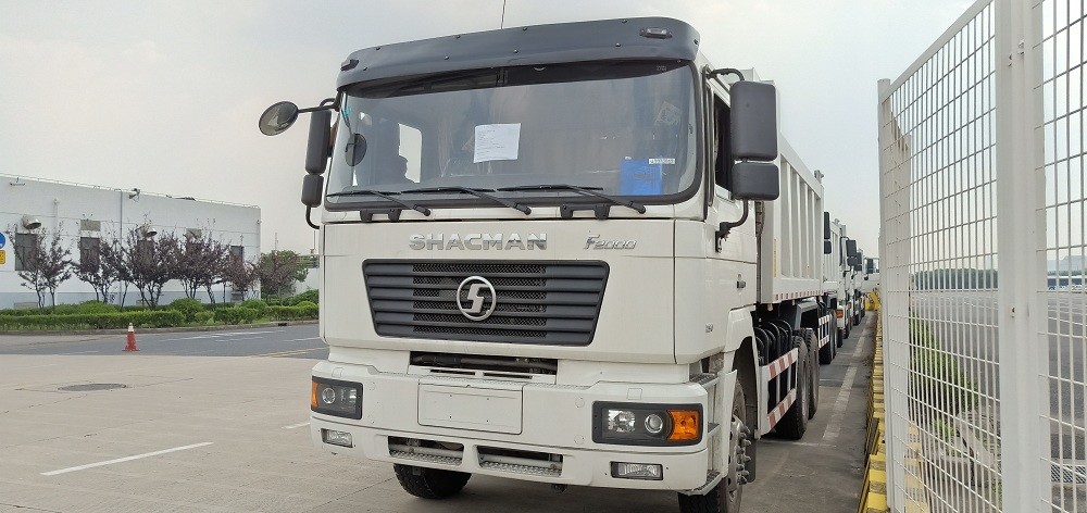 Άσπρο φορτηγό απορρίψεων F2000 6X4 21-30 τόνοι ευρο- δεξί Tipper Drive 2