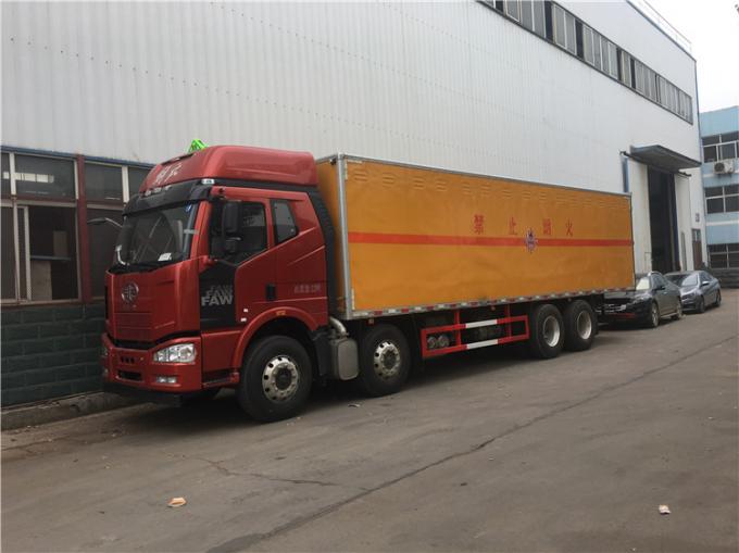 Διάφορων επικίνδυνων goods van delivery τόνοι φορτηγών FAW 8x4 βαρέων καθηκόντων 31