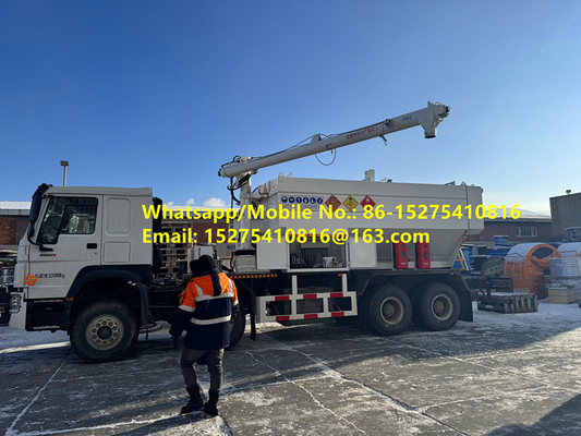Υψηλή αποδοτικότητα πλήρωσης HOWO 15/20/25T BCLH-20 Εναλλακτικό αμμωνιακό εκρηκτικό σε κόκκους ANFO Εξαγωγική μονάδα κατασκευής κινητών εκρηκτικών