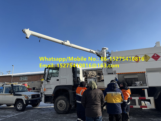 Υψηλή αποδοτικότητα πλήρωσης HOWO 15/20/25T BCLH-20 Εναλλακτικό αμμωνιακό εκρηκτικό σε κόκκους ANFO Εξαγωγική μονάδα κατασκευής κινητών εκρηκτικών
