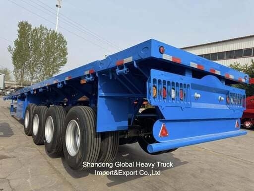 3 άξονας 40ton 13,45m Wabco BPW Άξονες Αεροεξάρτηση Flatbed Semi Trailer