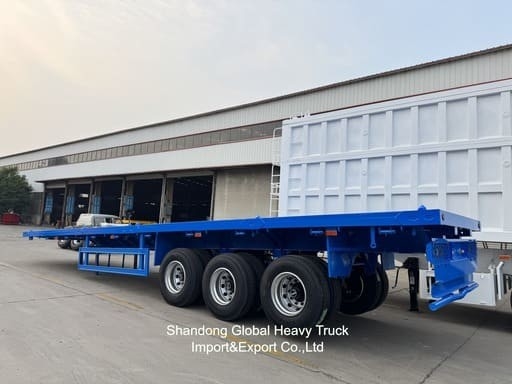 3 άξονας 40ton 13,45m Wabco BPW Άξονες Αεροεξάρτηση Flatbed Semi Trailer