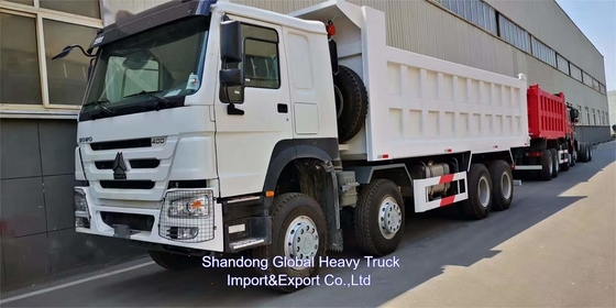 Κινέζικο Sinotruck Howo 400hp Tipper 8x4 Mini 60 Ton Canter νέο φορτηγό σκουπιδιών