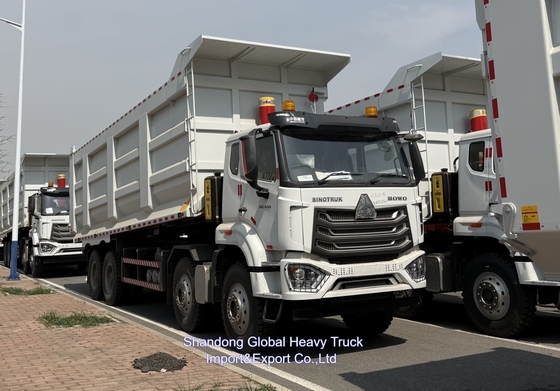 Κινέζικο Sinotruck Howo 400hp Tipper 8x4 Mini 60 Ton Canter νέο φορτηγό σκουπιδιών