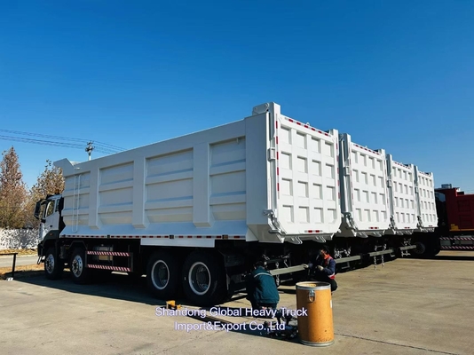 Κινέζικο Sinotruck Howo 400hp Tipper 8x4 Mini 60 Ton Canter νέο φορτηγό σκουπιδιών