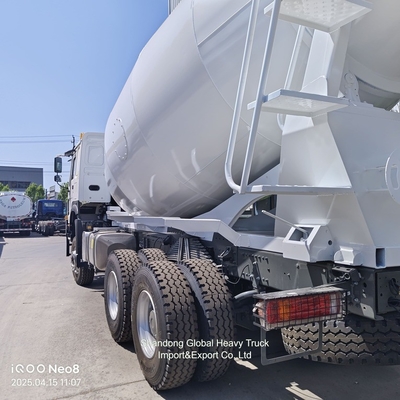 Συσκευή ανάμιξης 10 τροχών HOWO 6X4 8cbm 9cbm 371HP Τελαχιστήρα ανάμιξης σκυροδέματος