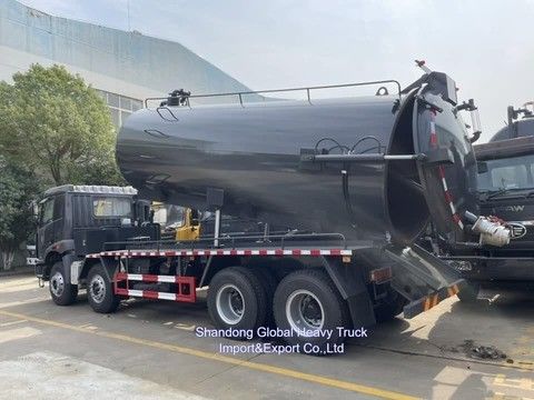 Φορτηγό άντλησης λυμάτων FAW 6X4 με αντλία υψηλής πίεσης χωρητικότητας 20000L για αποτελεσματικό καθαρισμό υπονόμων