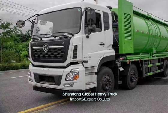 Τιμή εργοστασίου 8*4 380hp Καθαρίσιμα ρυζιερόπλοιο αναρρόφησης Dongfeng Τάξι 18000L δεξαμενή