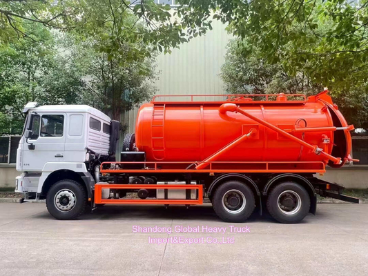 Rhd Shacman F3000 Υδροεκσκαφέας Συνδυασμένη Καθαρίστρα Κενού Απορρόφηση Καθαρίστρα + 4000L Καθαρό Νερό