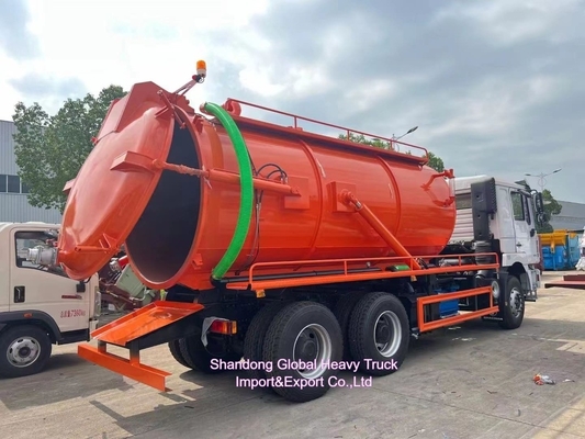 Rhd Shacman F3000 Υδροεκσκαφέας Συνδυασμένη Καθαρίστρα Κενού Απορρόφηση Καθαρίστρα + 4000L Καθαρό Νερό