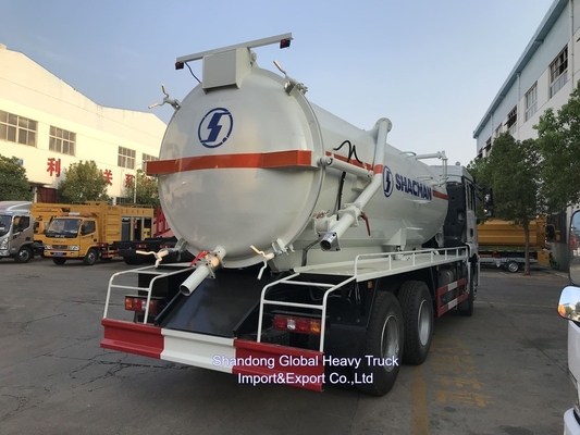 Shacman F3000 6X4 Καθαριωτικό φορτηγό αναρρόφησης 20 κυβικά μέτρα όγκος 300HP