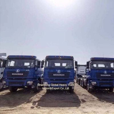 Shacman 6X4 τρακτέρ φορτηγό 371HP Prime Mover με 12.00R20 ελαστικά για βαρύ φορτίο
