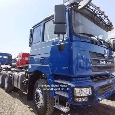 Shacman 6X4 τρακτέρ φορτηγό 371HP Prime Mover με 12.00R20 ελαστικά για βαρύ φορτίο