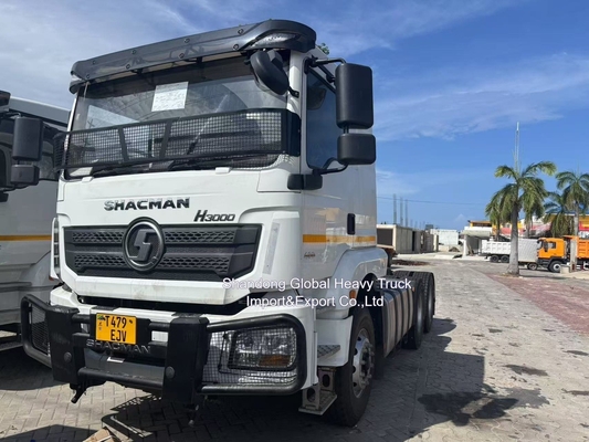6X4 Αριστερή ή δεξιά κίνηση 380HP Shacman F3000 Τρακτέρ Trailer Χρησιμοποιούμενο φορτηγό κεφαλή τρακτέρ