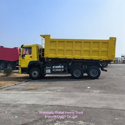 Σινοφόρα HOWO 6*4 10 τροχοφόρα 20m3 30 τόνων βαρέα κατεβάσματα Χρησιμοποιούμενα φορτηγά σκουπιδιών