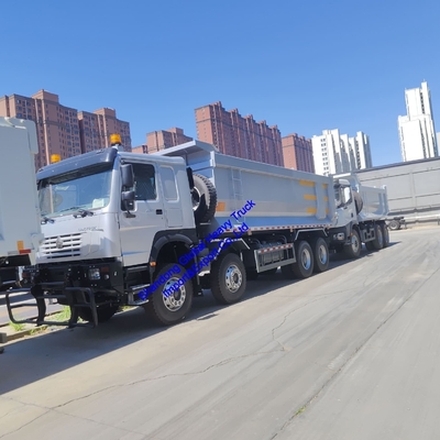 HOWO 7 8X4 371HP Περικύκλωμα Ανακαινισμένο Sinotruk HOWO Τρακ 371HP 12 ελαστικά