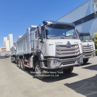 12 τροχών Sinotruck 40-60ton Χρησιμοποιούμενο HOWO 8X4 371HP 375HP 380HP Diesel Truck Δεξιοκίνητος δεξιόχειρας Dump Truck