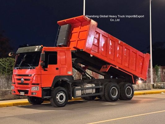 Χρησιμοποιούμενο HOWO 6X4 φορτηγό 371, 375 336 ίππων 10 τροχών 30 τόνων φορτηγό
