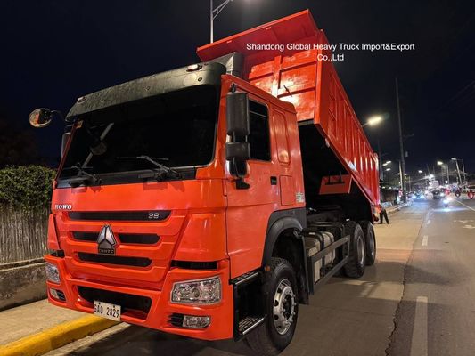 Χρησιμοποιούμενο HOWO 6X4 φορτηγό 371, 375 336 ίππων 10 τροχών 30 τόνων φορτηγό