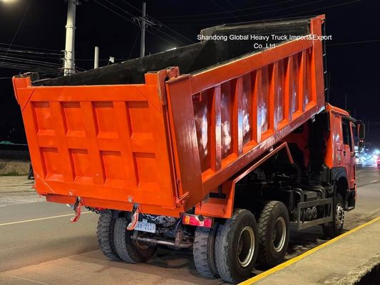 Χρησιμοποιούμενο HOWO 6X4 φορτηγό 371, 375 336 ίππων 10 τροχών 30 τόνων φορτηγό