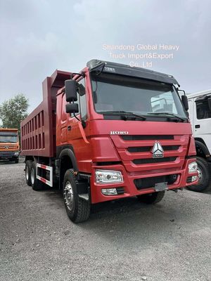 Καλής Ποιότητας 371HP 375HP 6*4 10 Τροχοί Μεταχειρισμένο HOWO Ανατρεπόμενο Φορτηγό