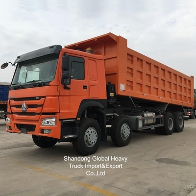 Κίνα Sinotruk HOWO Μεταχειρισμένο 371/375HP 8X4 Mini Ανατρεπόμενο Φορτηγό Δεξιού Τιμονιού σε απόθεμα