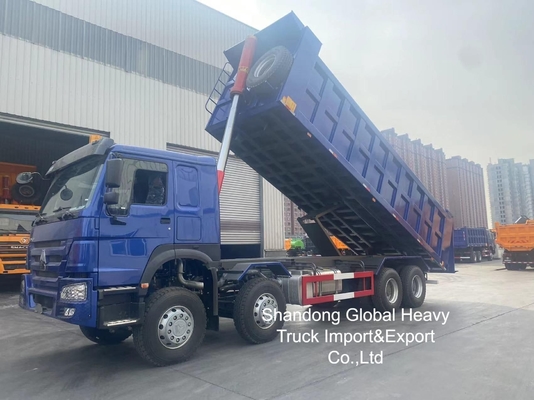 Φορτηγό HOWO 8X4 /6X4 Ανατρεπόμενο Φορτηγό Sinotruk Tipper 12 τροχών 50 τόνων Μεταχειρισμένο Ανατρεπόμενο Φορτηγό