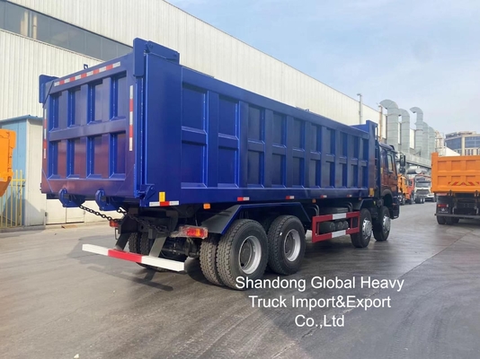 Φορτηγό HOWO 8X4 /6X4 Ανατρεπόμενο Φορτηγό Sinotruk Tipper 12 τροχών 50 τόνων Μεταχειρισμένο Ανατρεπόμενο Φορτηγό