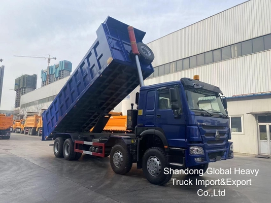 Φορτηγό HOWO 8X4 /6X4 Ανατρεπόμενο Φορτηγό Sinotruk Tipper 12 τροχών 50 τόνων Μεταχειρισμένο Ανατρεπόμενο Φορτηγό